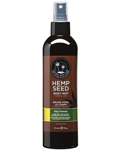 Earthly Body Hemp Seed Moisturizing Body Mist - 8 oz Nag Champa Earthly Body