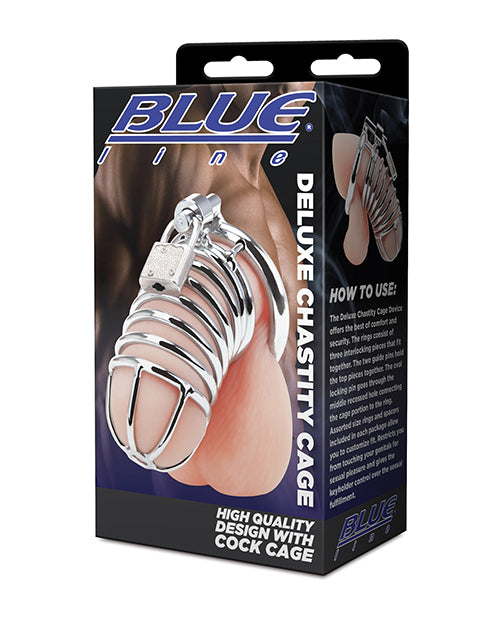Blue Line Deluxe Chastity Cage Electric Eel INC