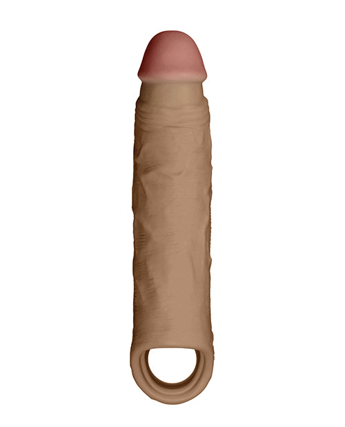 Shaft Model F Flexskin Liquid Silicone 8.8" Sheath - Oak Vvole