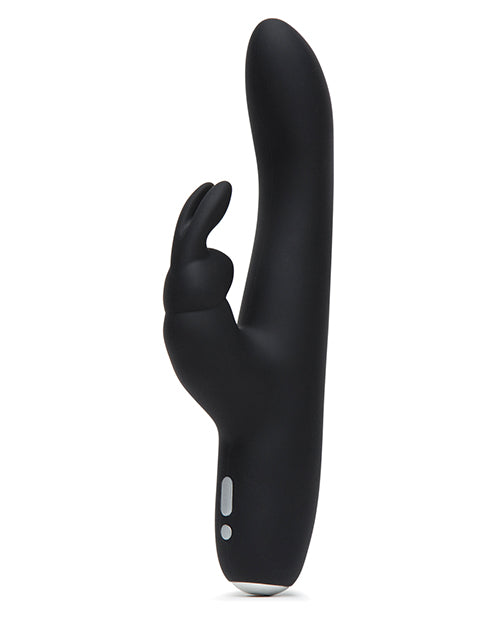 Fifty Shades of Grey Greedy Girl Rechargeable Slimline Rabbit Vibrator - Black Lovehoney C/o Wow Tech