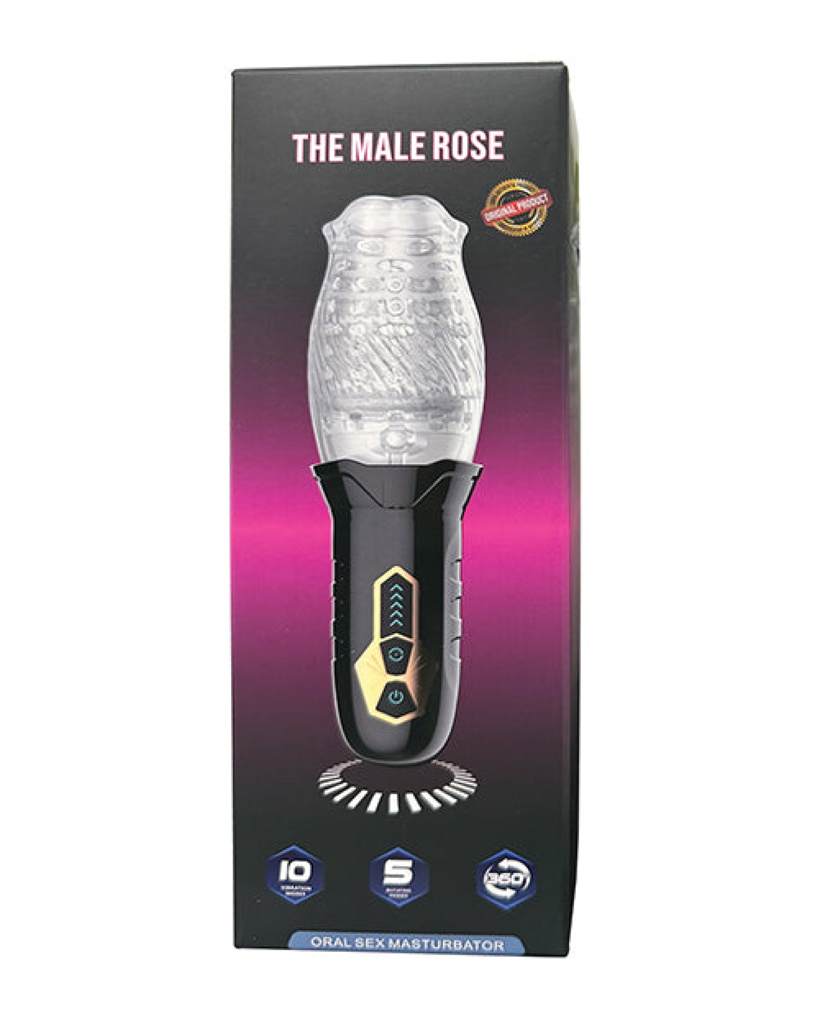 The Male Rose Rotating Blow Job Simulator - Black Megga Mgt LLCDba The Male Rose