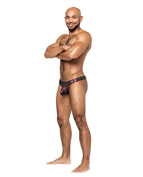 Hocus Pocus Stretch Poly Spandex Uplift Bong Thong Purple Comme Ci Comme Ca