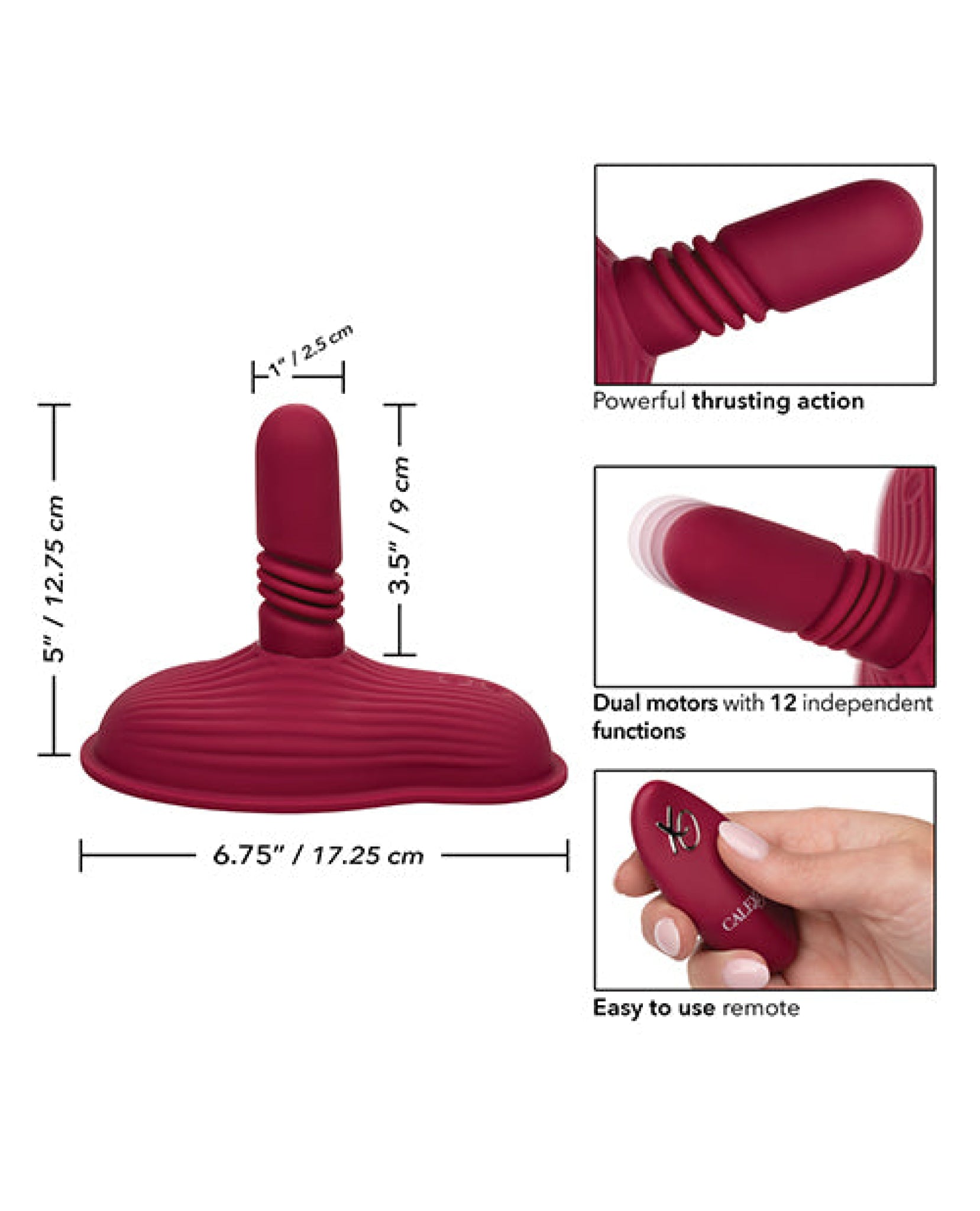 Dual Rider Remote Control Thrust And Grind California Exotic Novelties