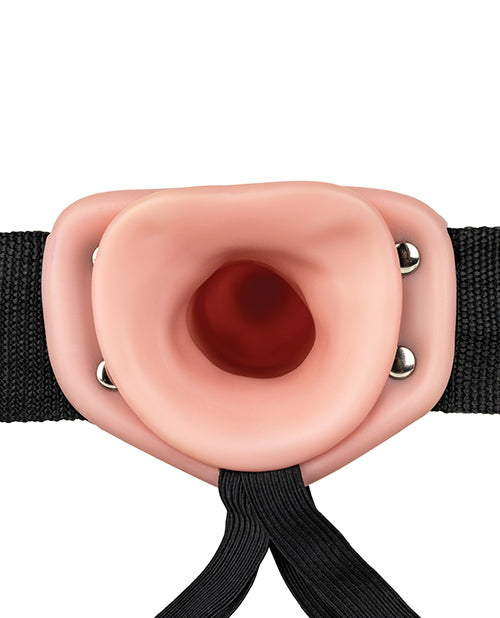 Shots Realrock 8" Vibrating Hollow Strap On W/o Balls Shots America LLC