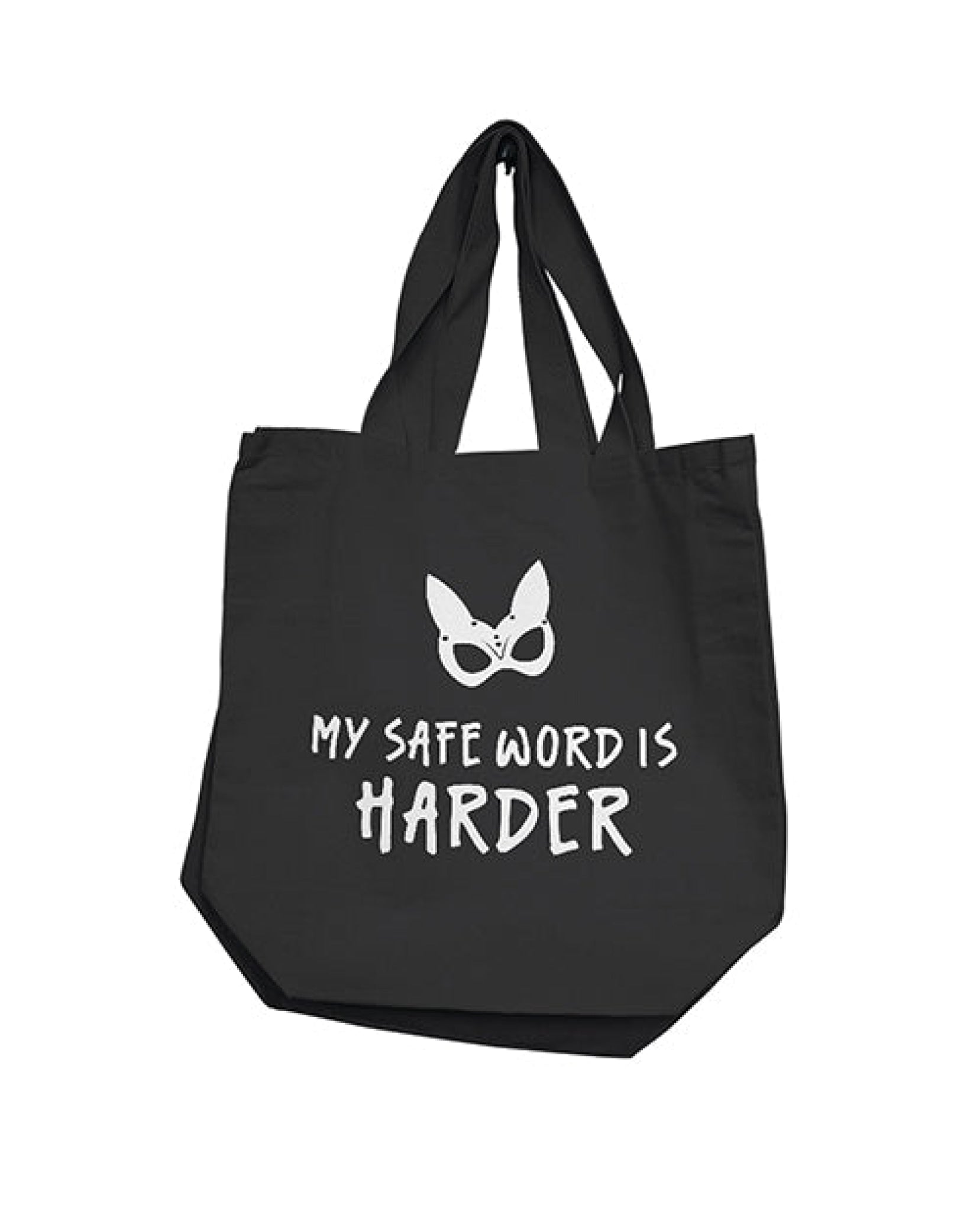 Nobu My Safe Word Is Harder Reusable Tote - Black Nobu