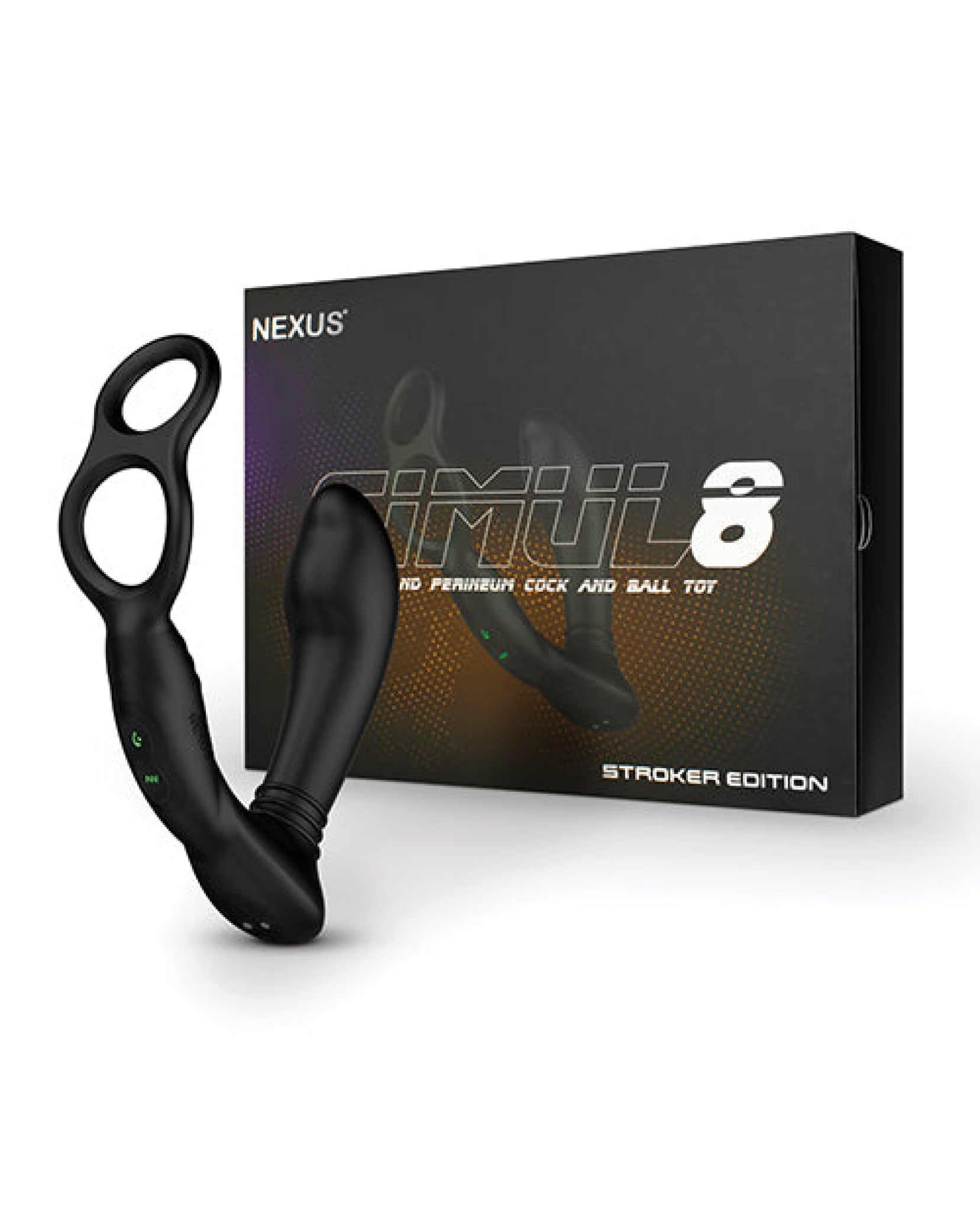 Nexus Stimul8 Dual Anal & Perineum Cock & Ball - Black Nexus