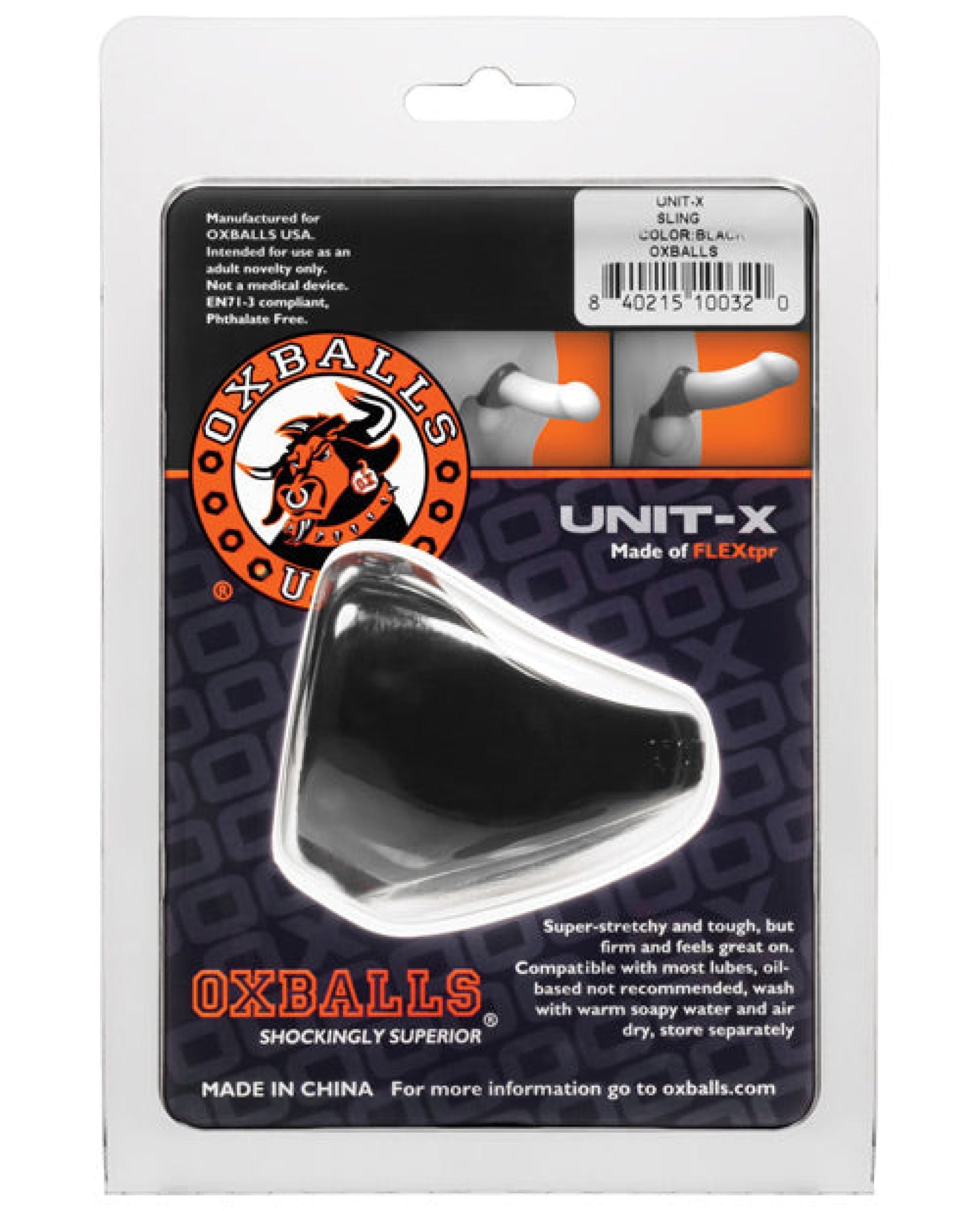 Oxballs Unit X Cock Sling Blue Ox Designs LLCDba Oxballs