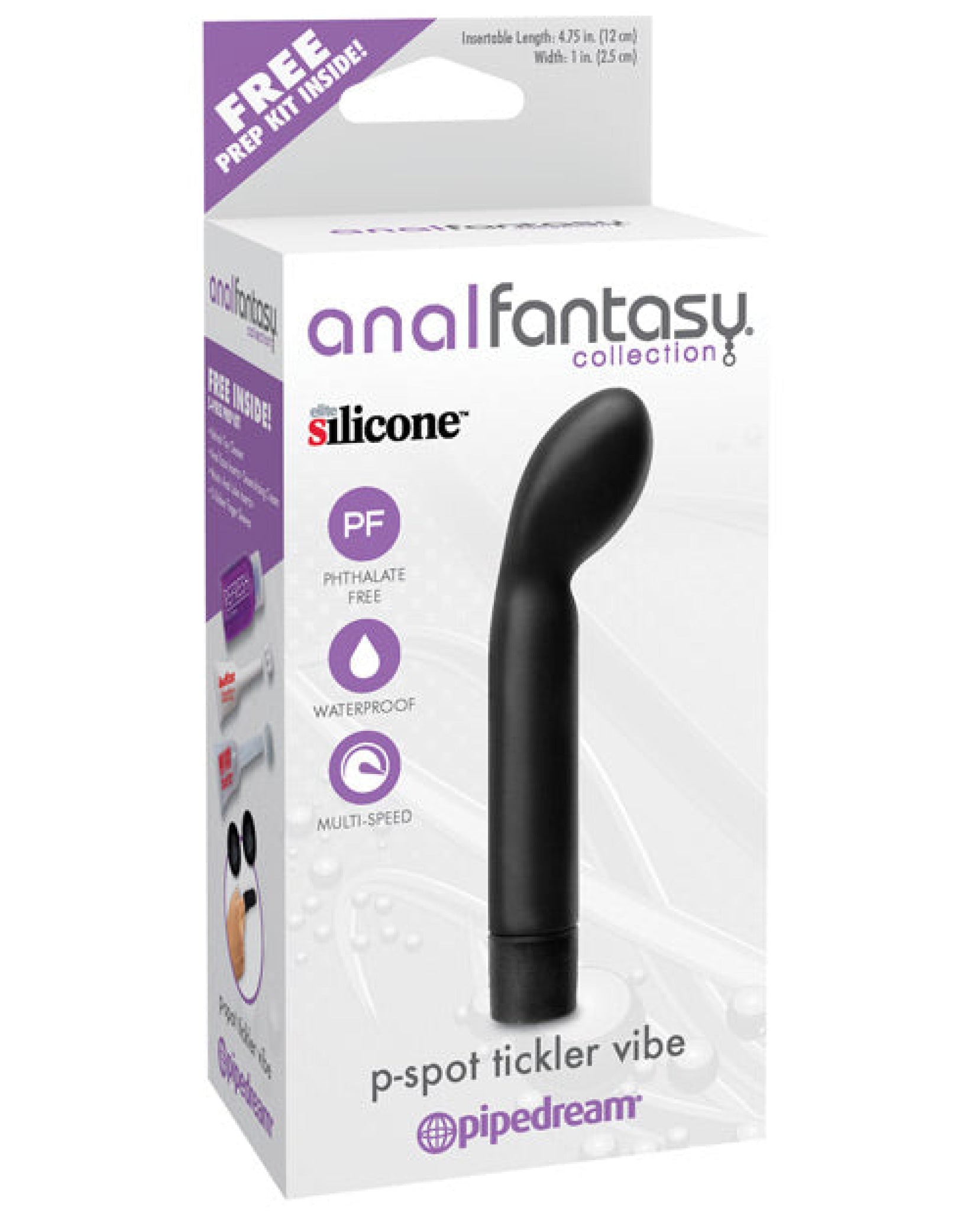 Anal Fantasy Collection P Spot Tickler Vibe - Black Pipedream®