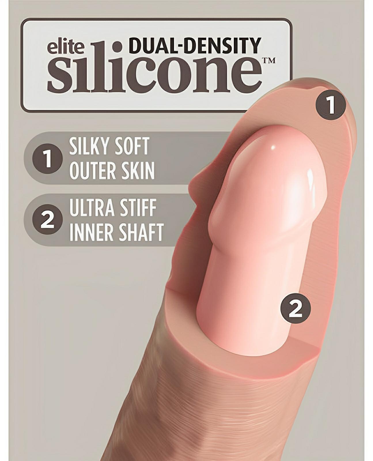 King Cock Elite 8" Dual Density Silicone Cock Pipedream®