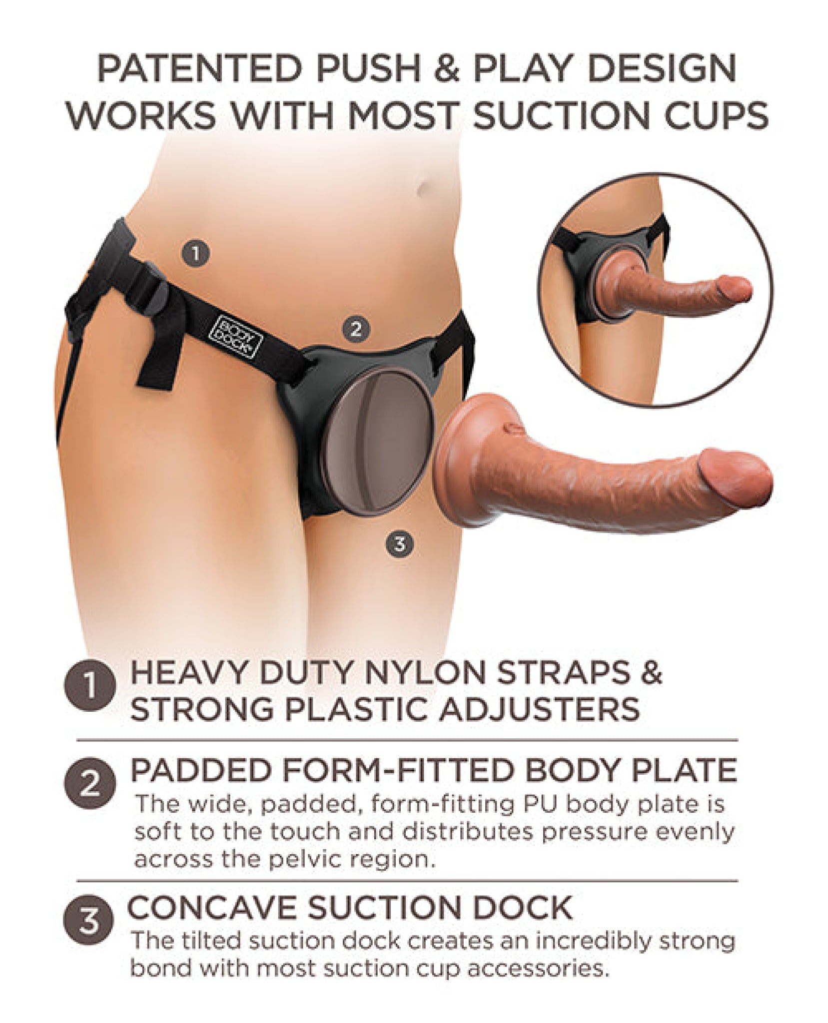 King Cock Elite Comfy Silicone Body Dock Kit King Cock®