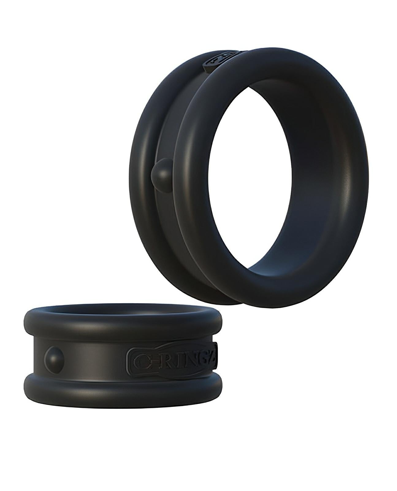 Fantasy C-ringz Max Width Silicone Rings - Black Pipedream®