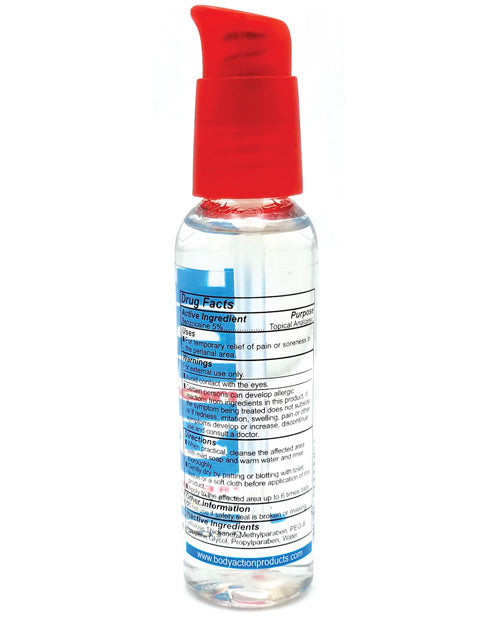 Anal Glide Extra Anal Lubricant & Desensitizer - 2 oz Pump Bottle Body Action Products