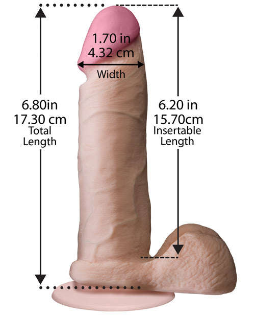 Realistic Ultraskyn Cock W/balls Doc Johnson