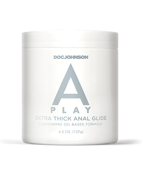 A Play Extra Thick Anal Glide w/Cushioning Oil based Formula - 4.5 oz Doc Johnson