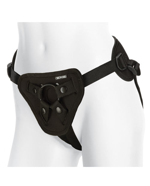 Vac-U-Lock Supreme Harness w/Vibrating Plug - Black Doc Johnson