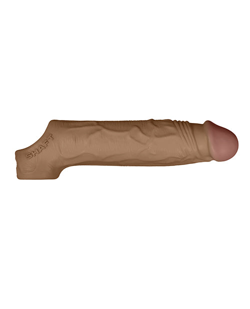 Shaft Model F Flexskin Liquid Silicone 7.8" Sheath - Oak Vvole
