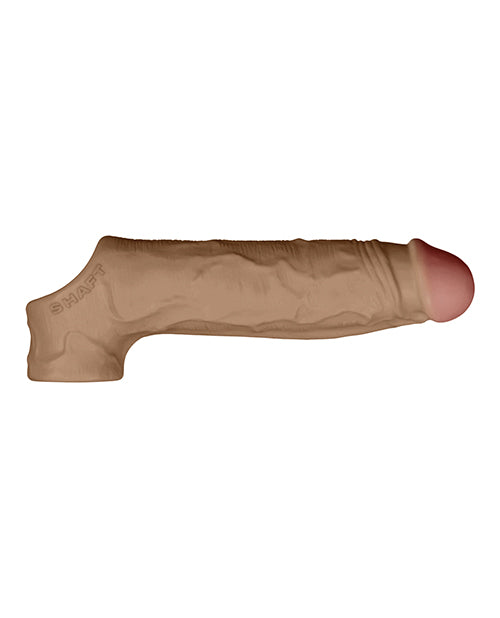 Shaft Model F Flexskin Liquid Silicone 8.8" Sheath - Oak Vvole