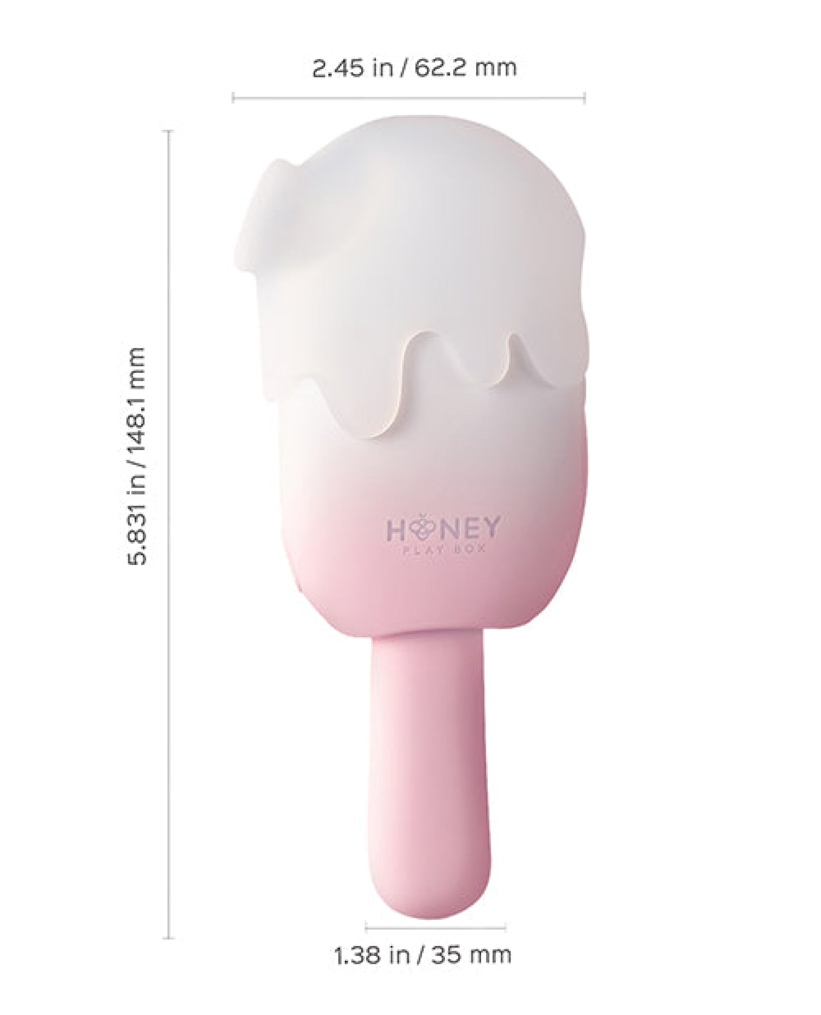 Bite Me Sucking, Tapping & Vibrating Cream Pop Stimulator - Pink/White Uc Global Trade INChoney Play B