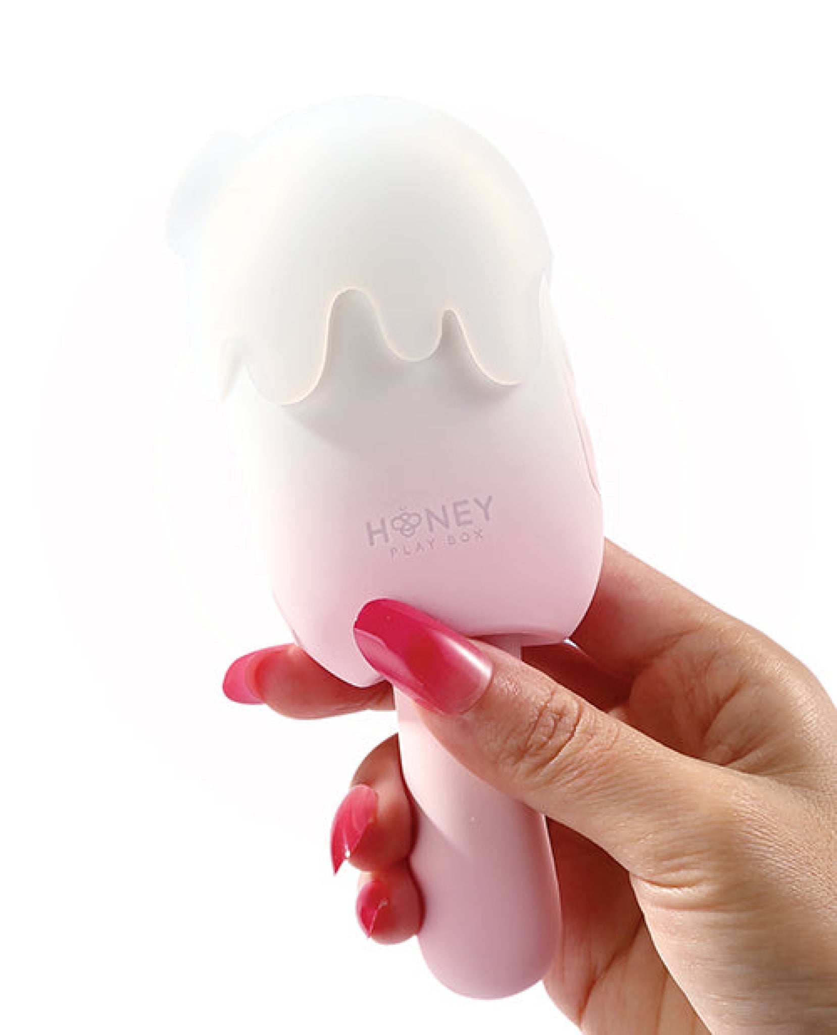 Bite Me Sucking, Tapping & Vibrating Cream Pop Stimulator - Pink/White Uc Global Trade INChoney Play B