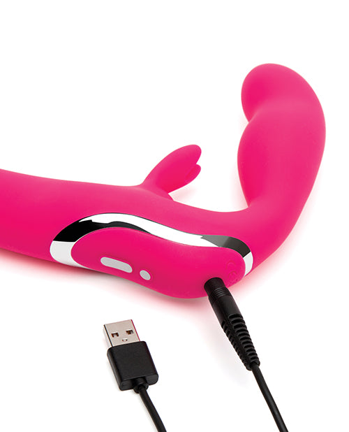 Happy Rabbit Strapless Strap on Rabbit Vibe - Pink Lovehoney C/o Wow Tech