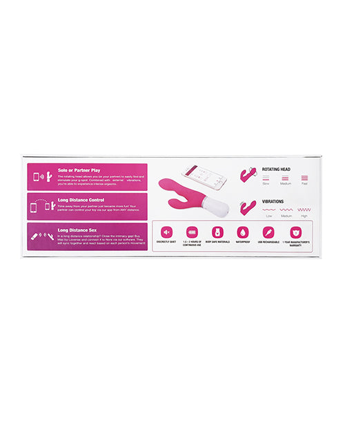 Lovense Nora Rotating Head Rabbit - Pink Hytto Pte. Ltd.