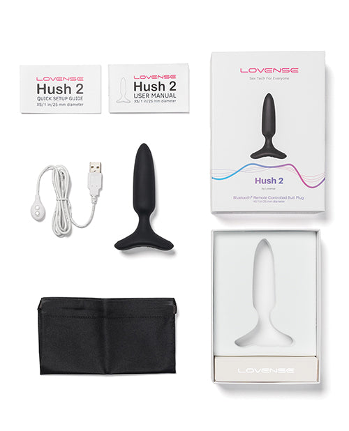 Lovense Hush 2 Butt Plug - Black Hytto Pte. Ltd.