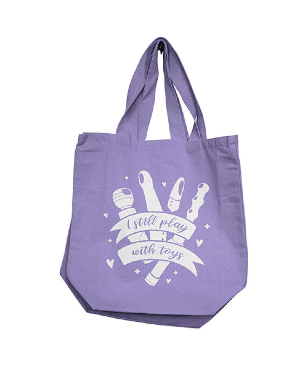 Nobu I Still Play With Toys Reusable Tote - Lilac Bodispa INC