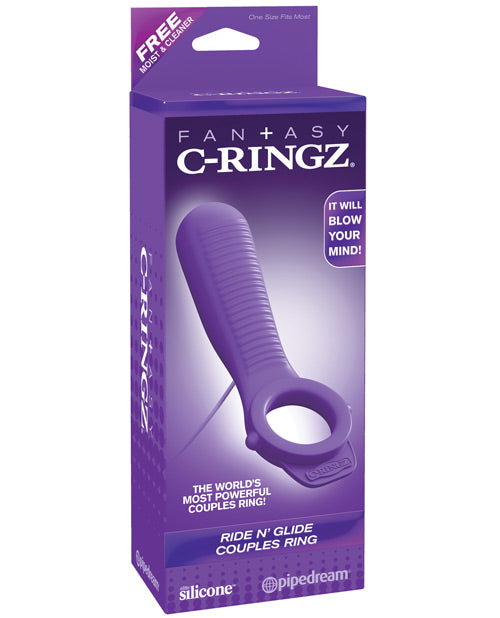 Fantasy C-Ringz Ride N' Glide Couples Ring - Purple Pipedream Products