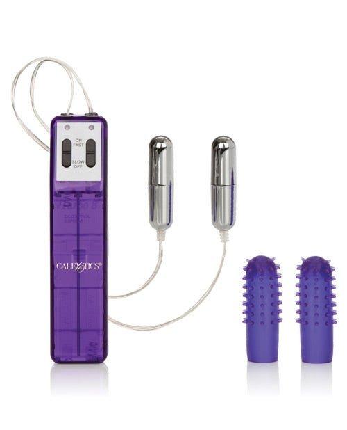 Pocket Exotics Turbo 8 Accelerator Double Bullets - Purple California Exotic Novelties