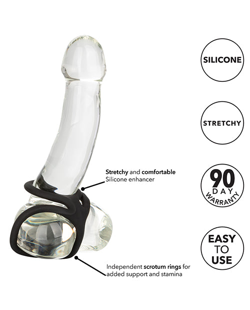 Silicone Ball Spreader - Black California Exotic Novelties
