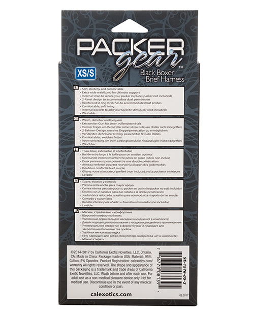 Packer Gear Boxer Harness - Black California Exotic Novelties