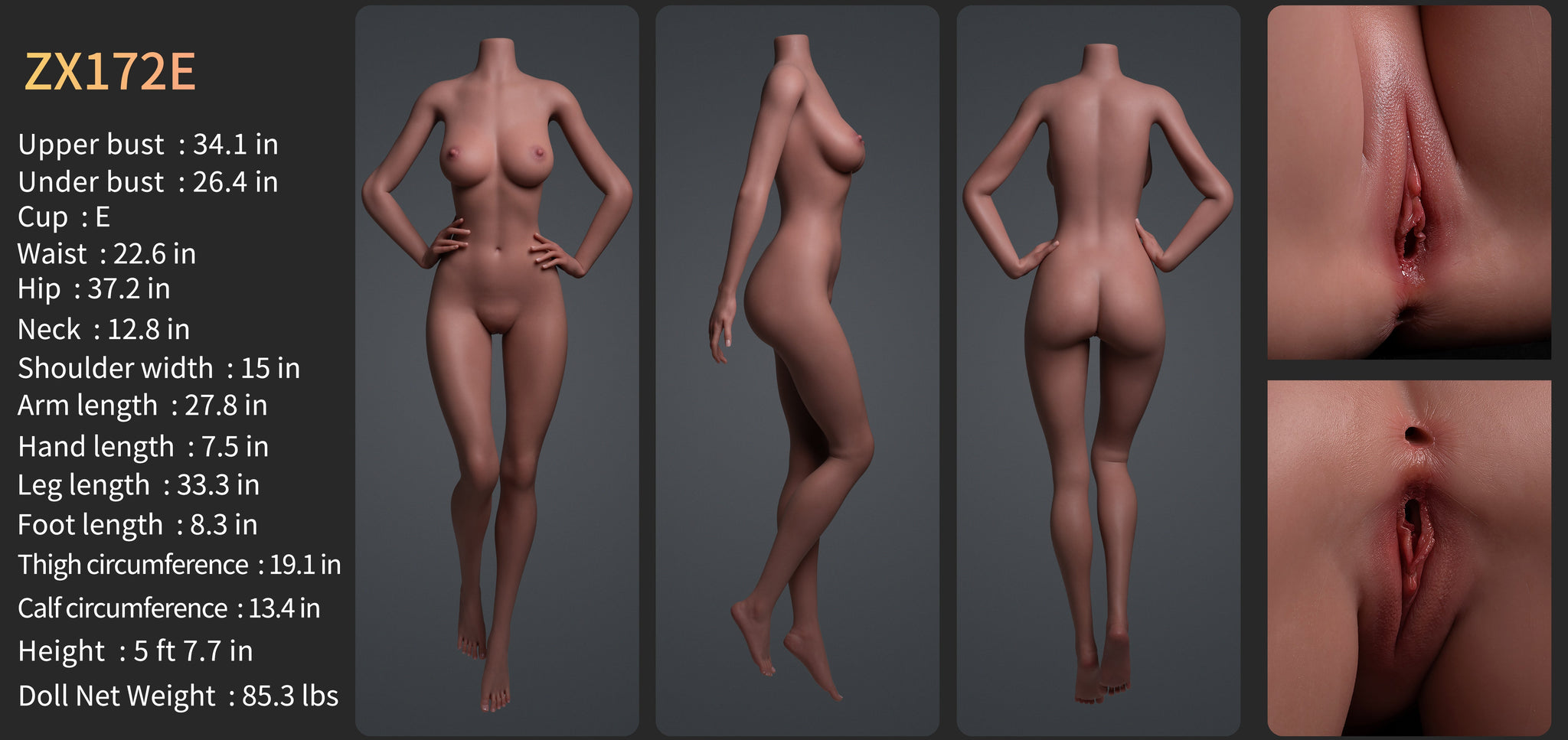 Jasmine Premium Silicone Head (Movable Jaw) + SLE Body Sex Doll - ZELEX® [USA STOCK] ZELEX® SLE Collection
