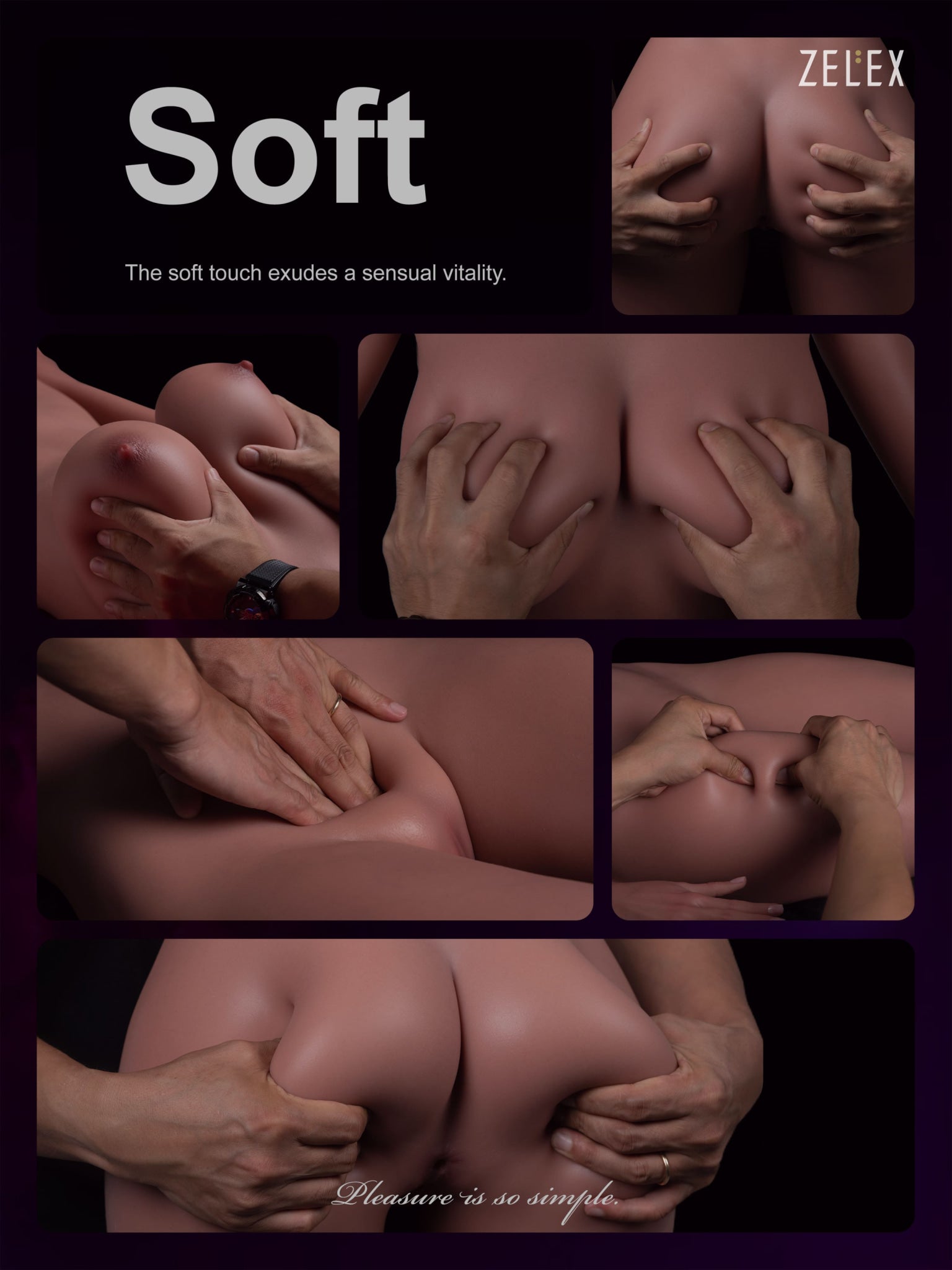 Janett Premium Silicone Head (Movable Jaw + Implanted Hair) + SLE Body Sex Doll - ZELEX® [USA STOCK] ZELEX® SLE Collection