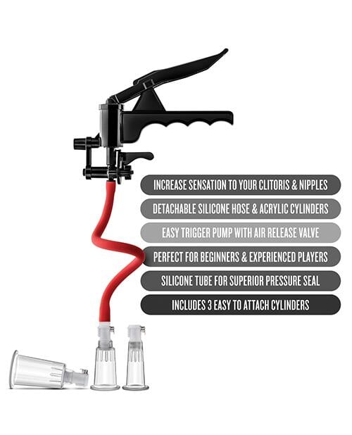 Blush Temptasia Clitoris & Nipple Pleasure Enhancement Pump System Blush