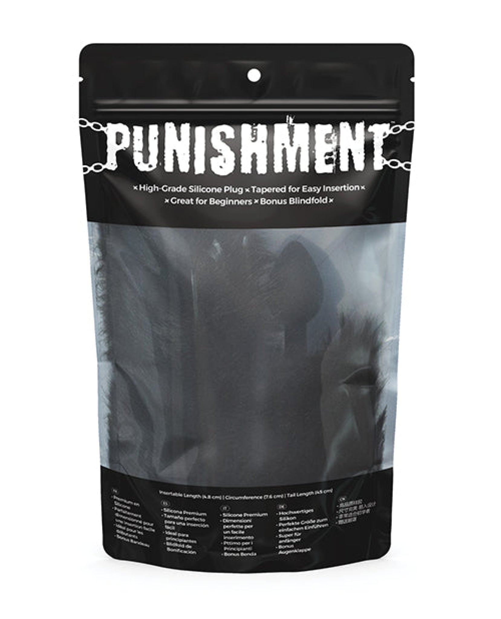 Punishment Fox Tail Plug - Black BMS