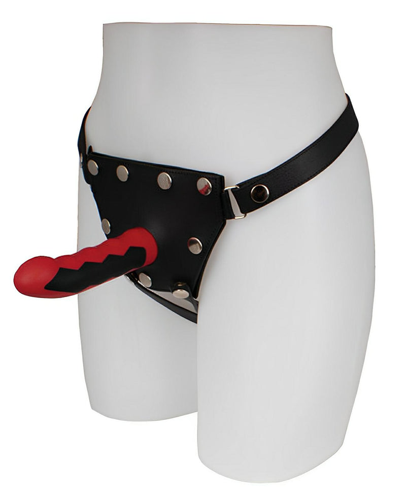 Electrastim Silicone Fusion Komodo Dildo - Red-black Electrastim
