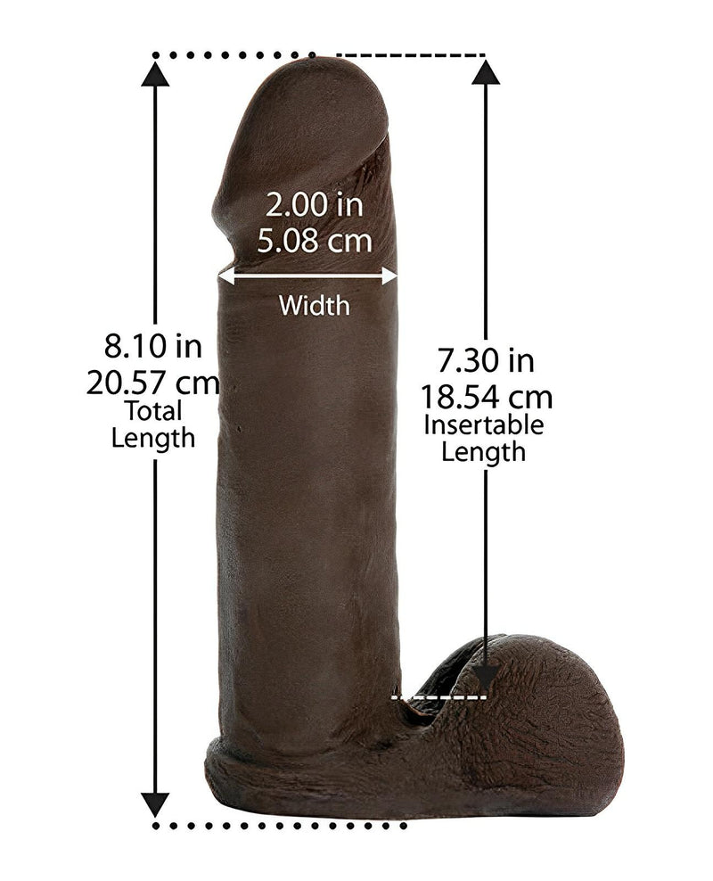 "Vac-u-lock 8"" Ultraskyn Cock Attch." Doc Johnson