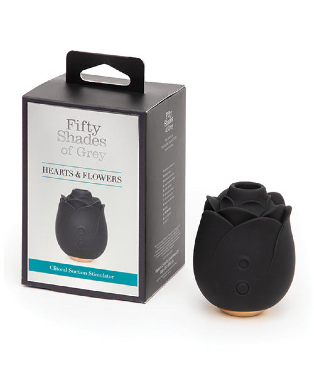 Fifty Shades Of Grey Hearts & Flowers Rose Vibrator - Black Lovehoney C/o Wow Tech