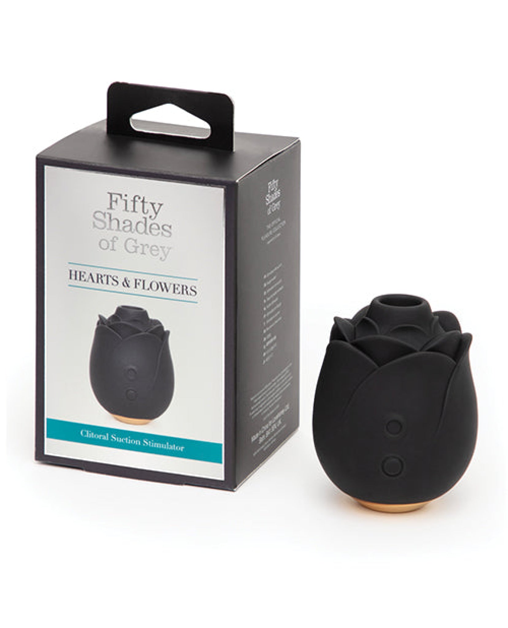 Fifty Shades Of Grey Hearts & Flowers Rose Vibrator - Black Lovehoney C/o Wow Tech