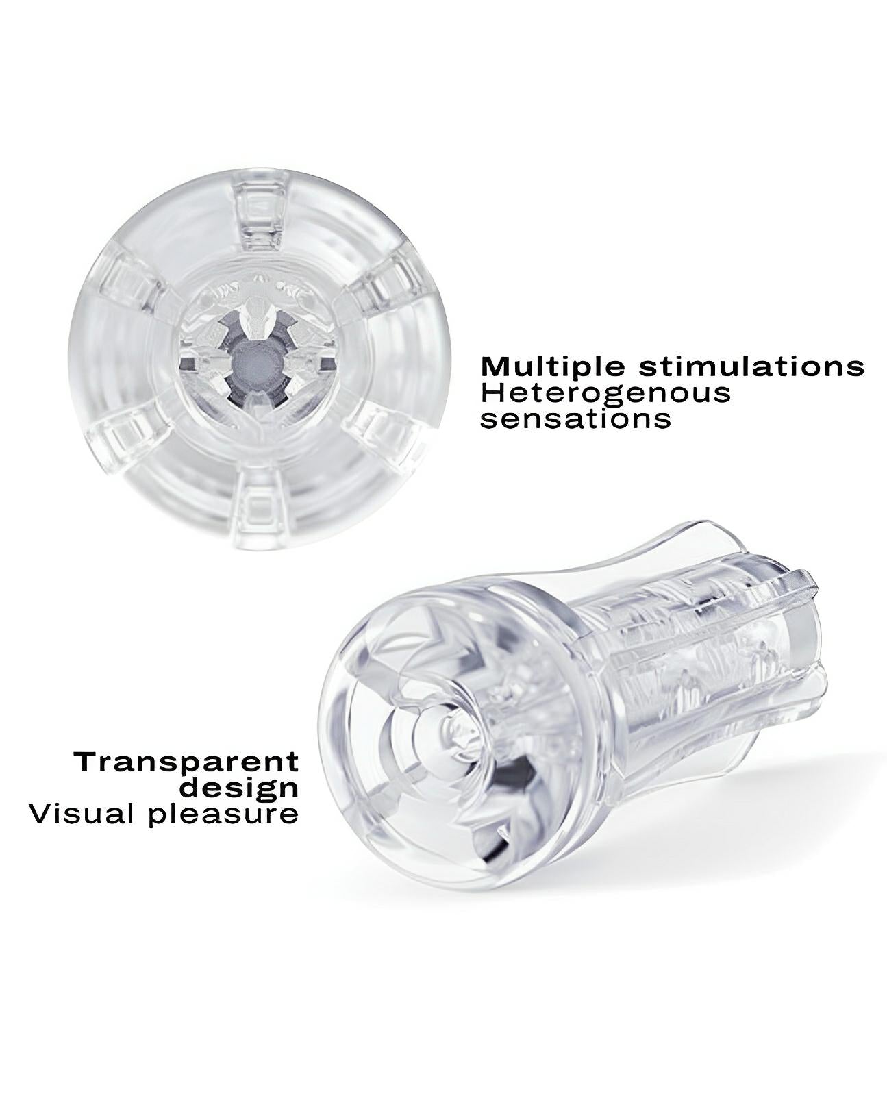 Dorcel Deep Blow Multi Sensation Sleeve - Clear Dorcel