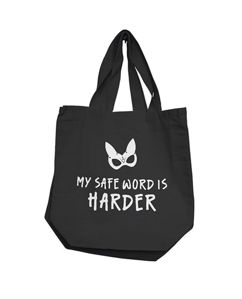 Nobu My Safe Word Is Harder Reusable Tote - Black Nobu