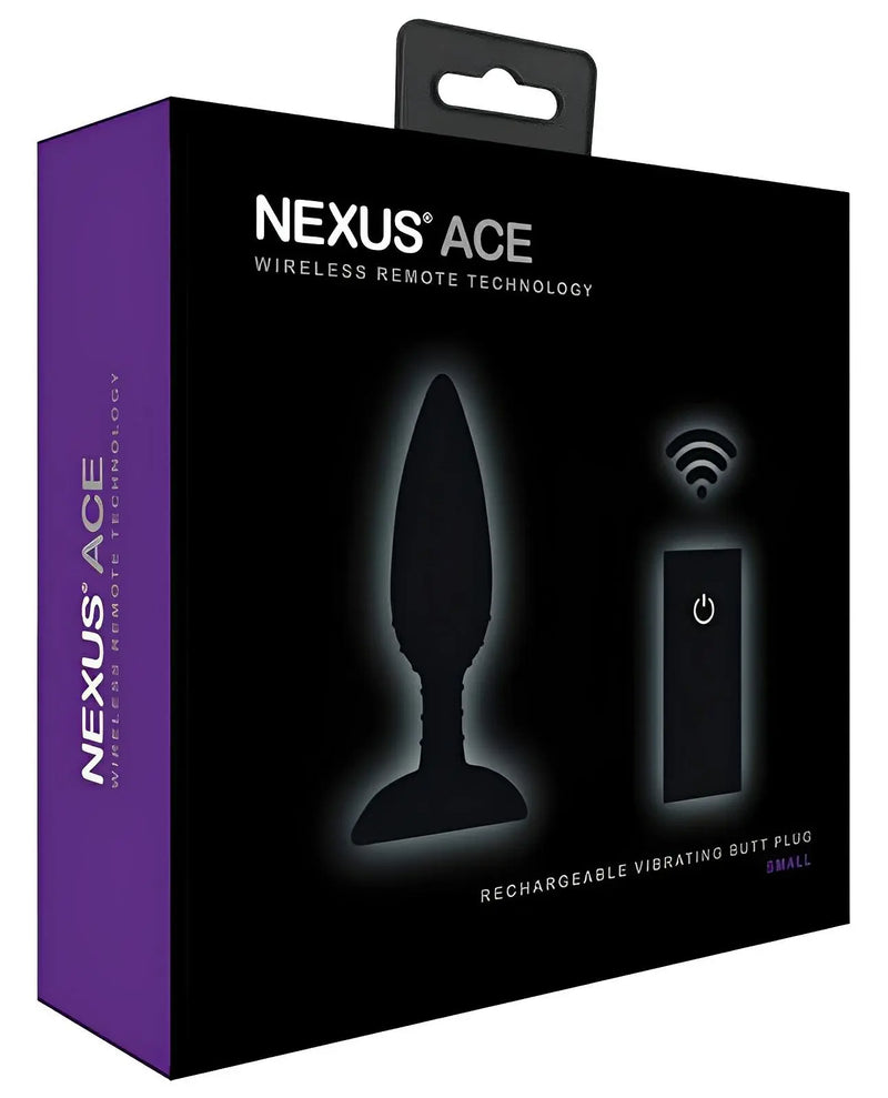 Nexus Ace Remote Control Butt Plug Small - Black Nexus