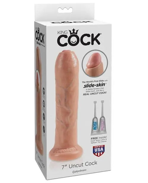 "King Cock 7"" Uncut Dildo" Pipedream®