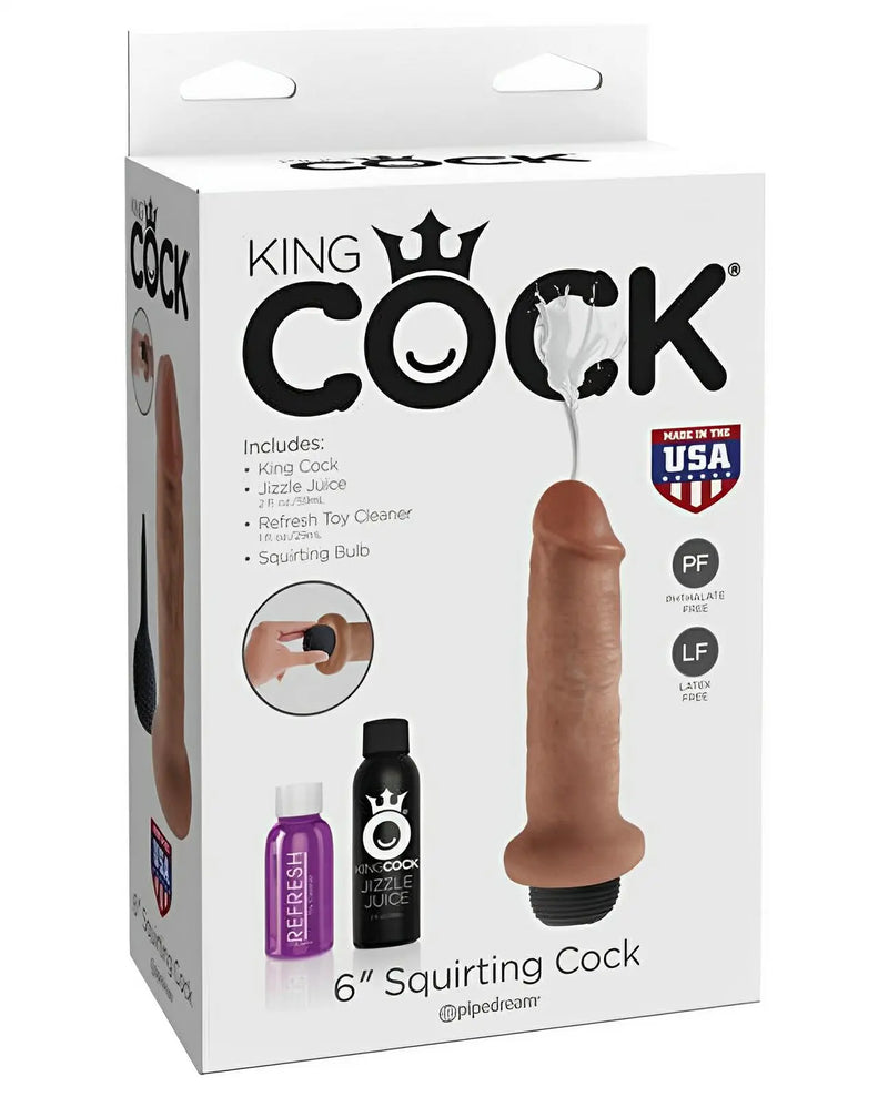 "King Cock 6"" Squirting Cock" Pipedream®