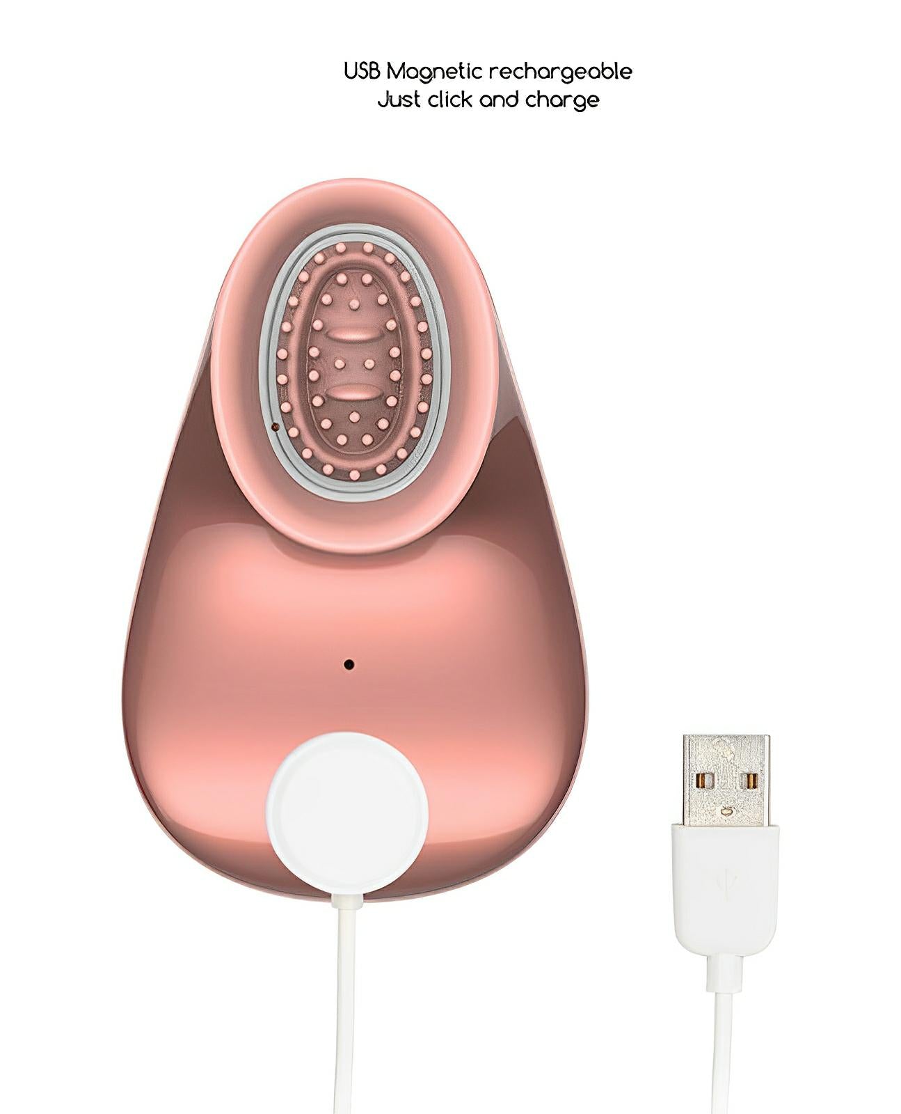 Shots Twitch Innovation Hands Free Clitoral Stimulator - Rose Gold Shots
