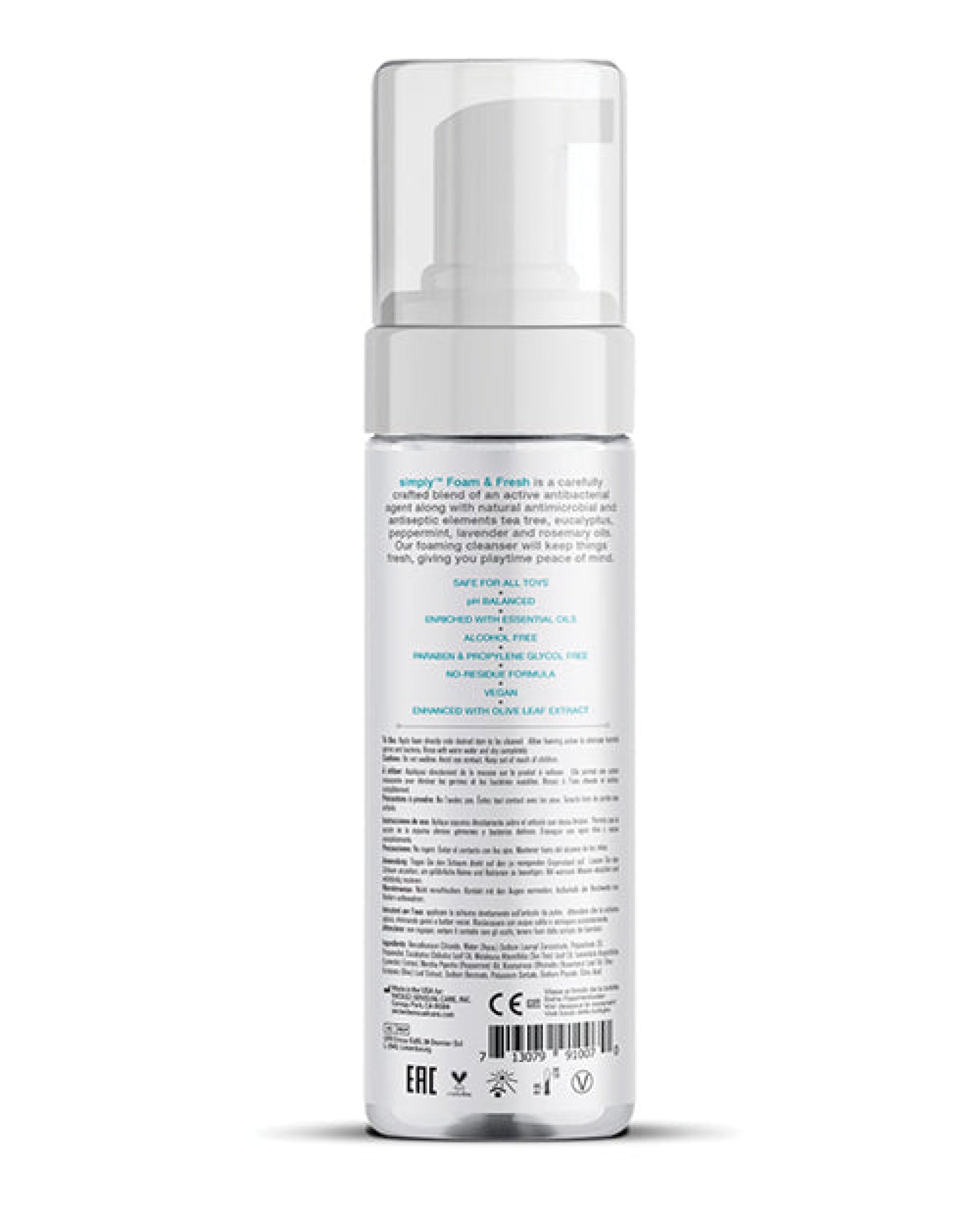 Wicked Sensual Care Simply Foam & Fresh Toy Cleaner - 7 Oz Wicked Sensual Care