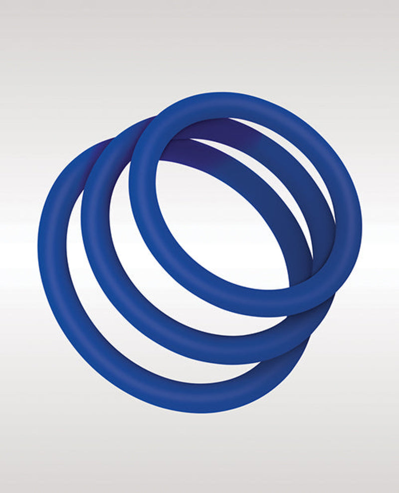 Zolo Stretchy Silicone Cock Rings - Blue Zolo™