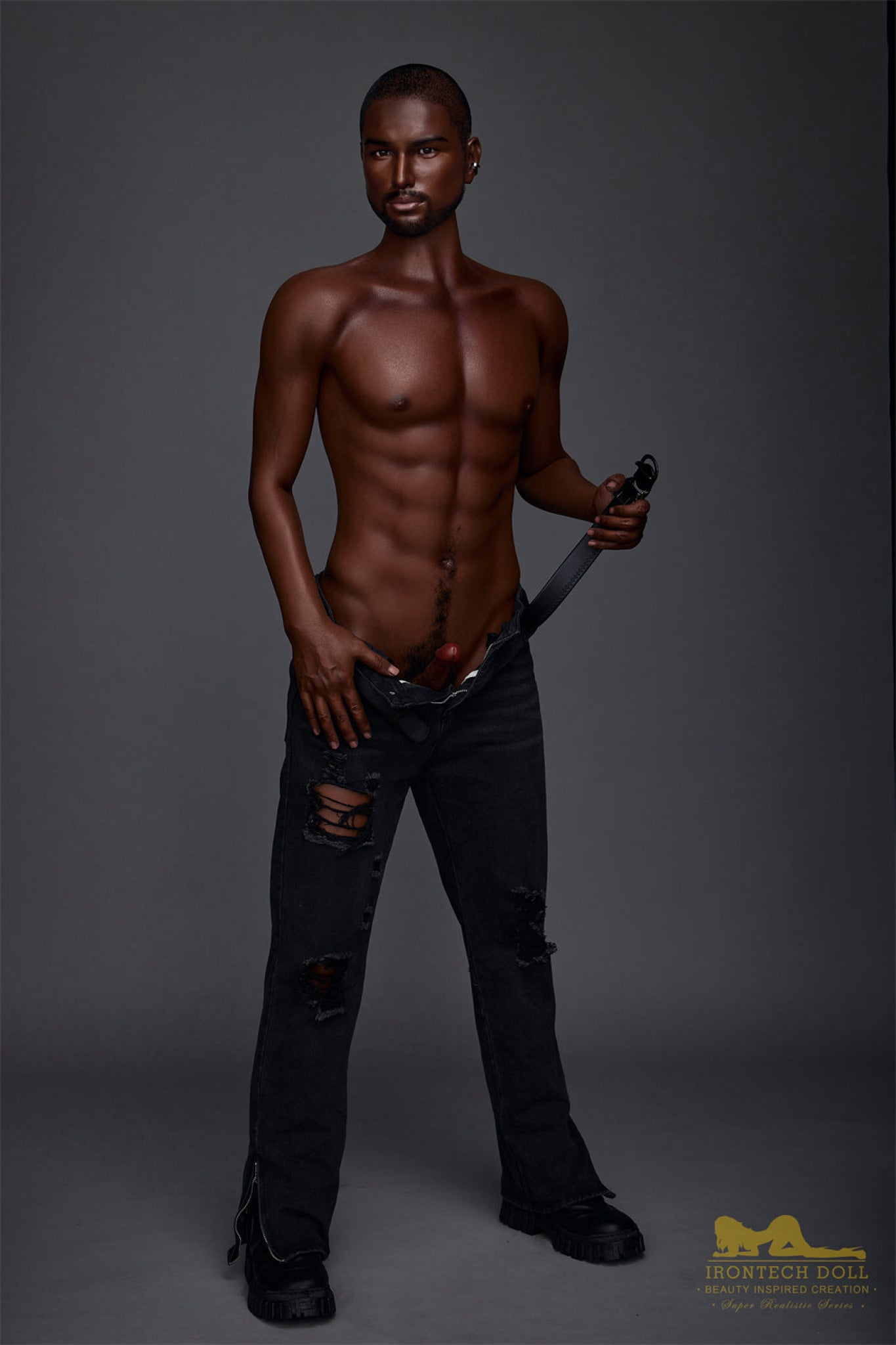 Kevin Ebony Silicone Male Sex Doll - IronTech Doll® Irontech Doll®