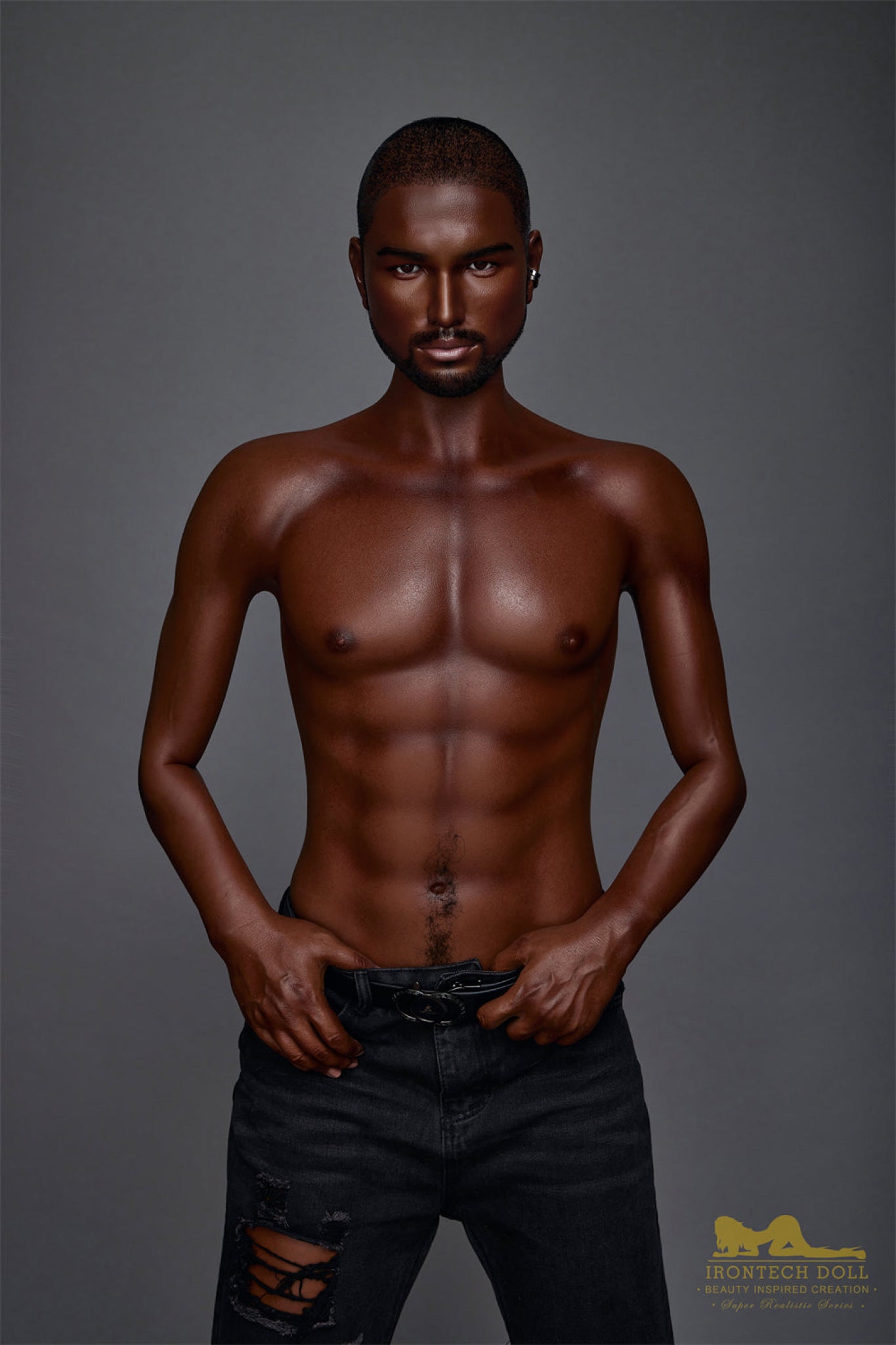 Kevin Ebony Silicone Male Sex Doll - IronTech Doll® Irontech Doll®