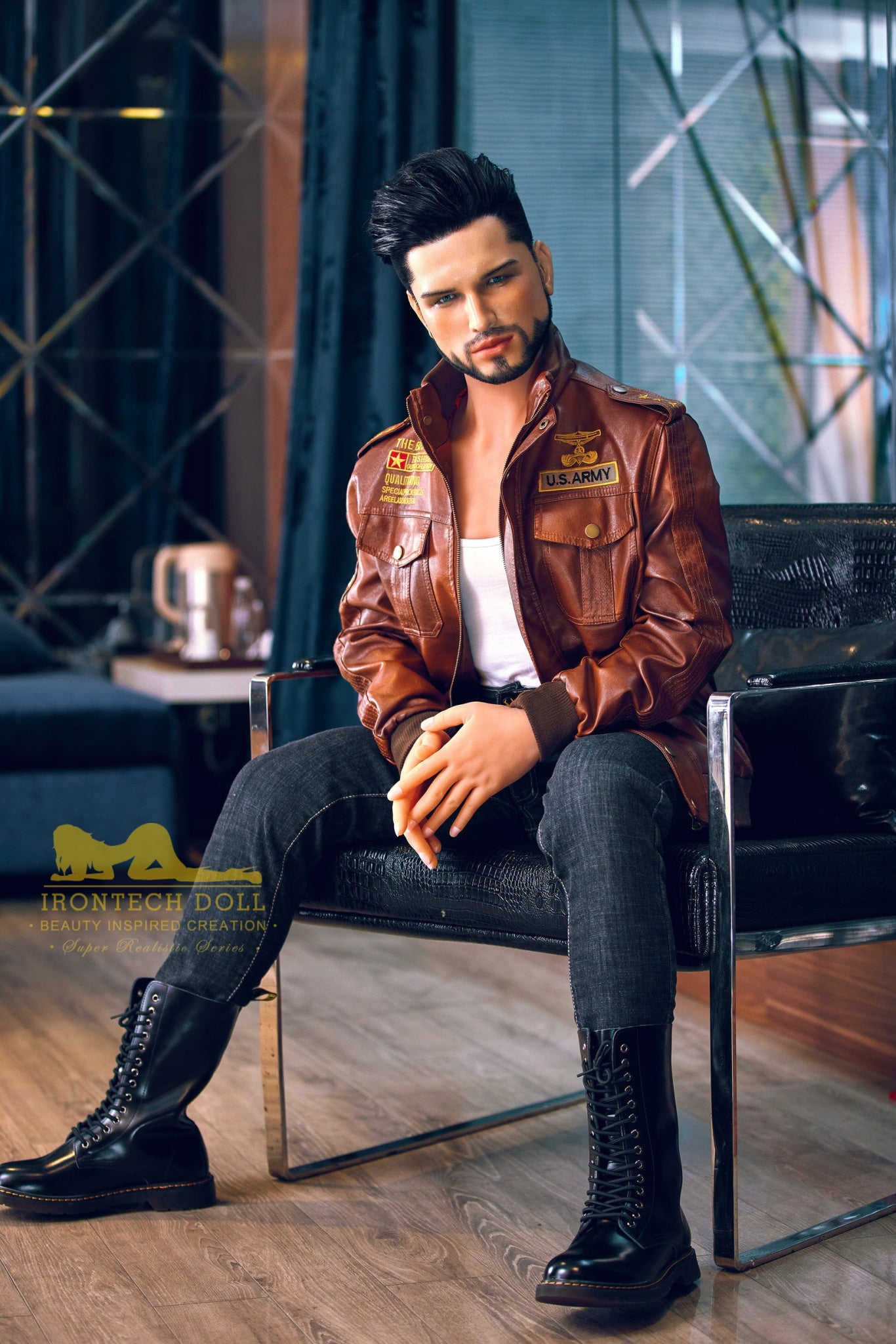 Kelvin Biker Hybrid Male Sex Doll - Iron Tech Doll Irontech Doll®